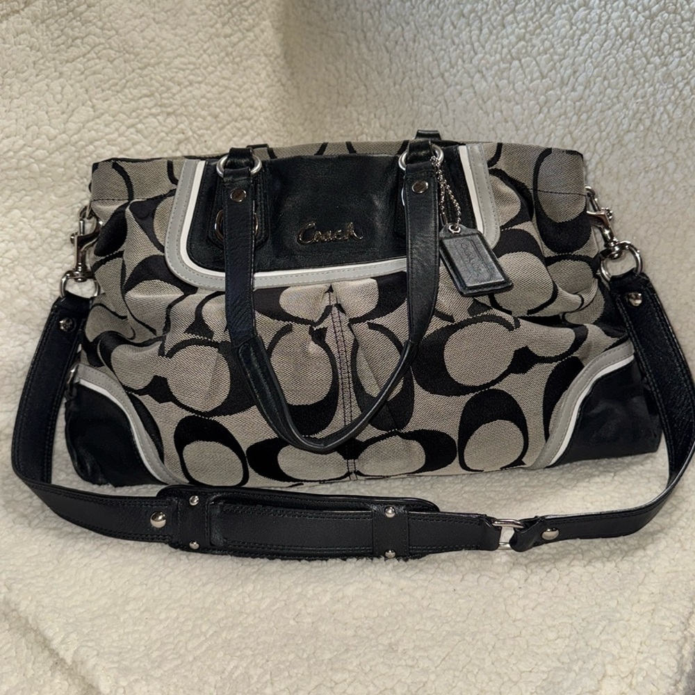 Coach Canvas Shoulder/Hand Bag